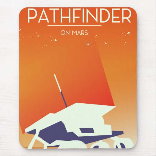 Pathfinder op Mars Ruimte Kunst Muismat (Voorkant)
