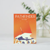 Pathfinder op Mars Space Art Briefkaart (Staand voorkant)