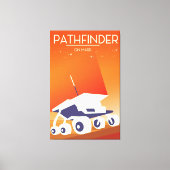 Pathfinder op Mars Space Art Canvas Afdruk (Voorkant)