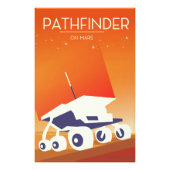 Pathfinder op Mars Space Art Foto Afdruk (Voorkant)