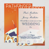 Pathfinder op Mars Space Art Kaart (Voorkant / Achterkant)