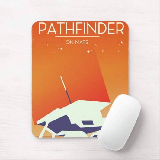 Pathfinder op Mars Space Art Muismat (Met muis)
