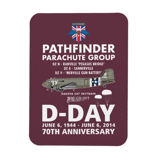 PATHFINDER PARACHUTE GROUP MAGNEET (Verticaal)