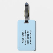 Pathologie van Peace Love Speech Language Bagagelabel (Achterkant verticaal)