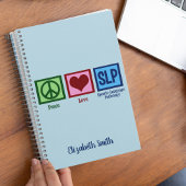Pathologie van Peace Love Speech Language Notitieboek