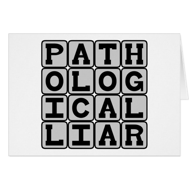Pathologische leugenaar, dwang om te liegen (Voorkant Horizontaal)