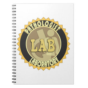 PATHOLOGIST BADGE LOGO MEDISCHE LABORATORIUM NOTITIEBOEK
