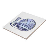PATHOLOGIST Fun Blue LOGO - KLINISCH LABORATORIUM Tegeltje (Zijkant)