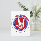 PATHOLOGIST LOGO ROUND ASL I LIEFT VAN LAB BRIEFKAART (Staand voorkant)