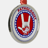 PATHOLOGIST LOGO ROUND ASL I LIEFT VAN LAB METALEN ORNAMENT (Rechts)