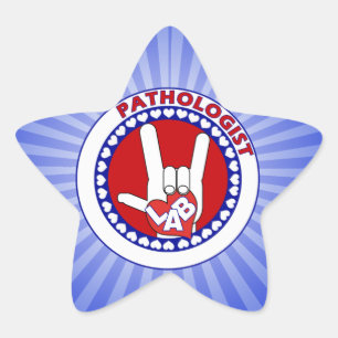 PATHOLOGIST LOGO ROUND ASL I LIEFT VAN LAB STER STICKER