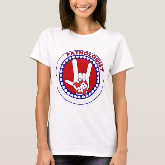 PATHOLOGIST LOGO ROUND ASL I LIEFT VAN LAB T-SHIRT (Voorkant)