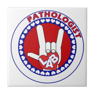 PATHOLOGIST LOGO ROUND ASL I LIEFT VAN LAB TEGELTJE