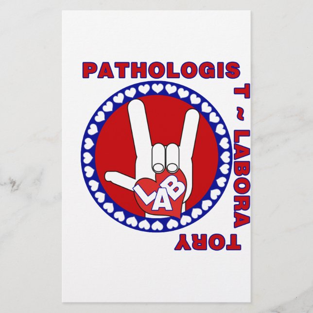 PATHOLOGIST SQUARE ASL LOVE LOGO (Voorkant)