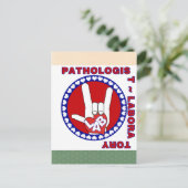 PATHOLOGIST SQUARE ASL LOVE LOGO BRIEFKAART (Staand voorkant)
