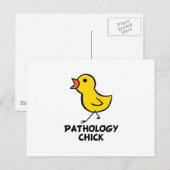 Pathology Chick Briefkaart (Voorkant / Achterkant)