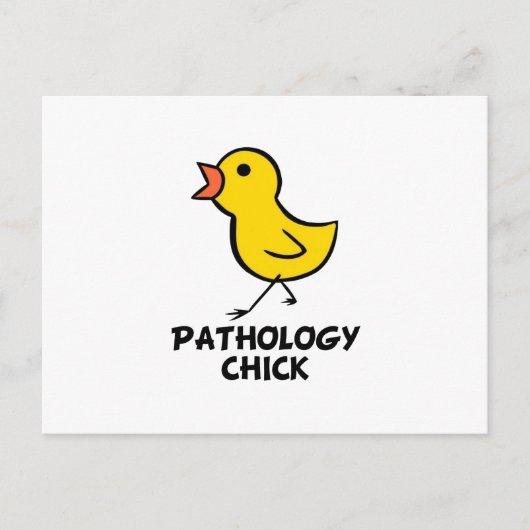 Pathology Chick Briefkaart (Voorkant)