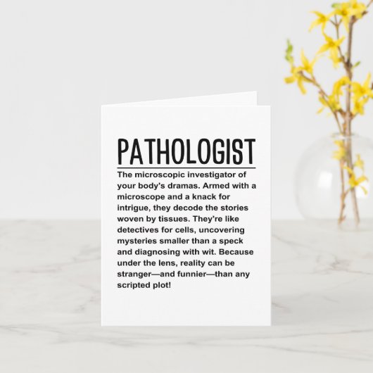 Patholoog Kaart (Gele Bloem)