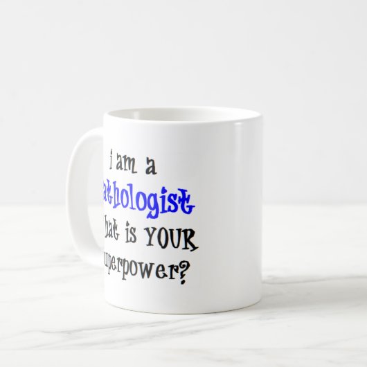 patholoog koffiemok (Voorkant links)
