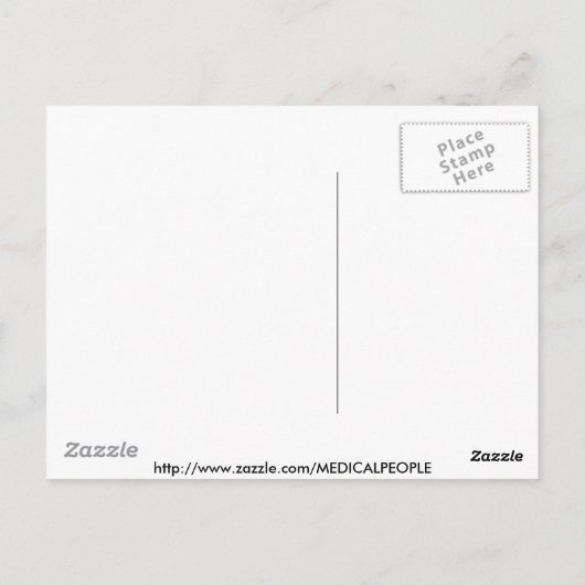 PATHOLOOG SCRABBLE BLOKKEERT ARTS ARTS BRIEFKAART (Achterkant)