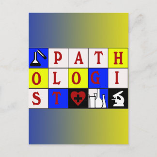 PATHOLOOG SCRABBLE BLOKKEERT ARTS ARTS BRIEFKAART