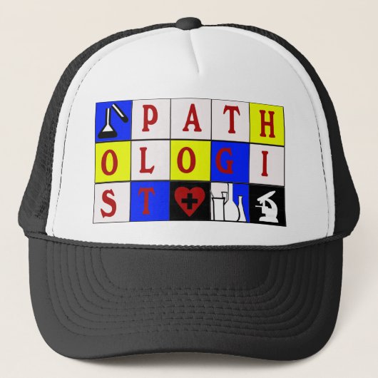 PATHOLOOG SCRABBLE BLOKKEERT ARTS ARTS TRUCKER PET (Voorkant)