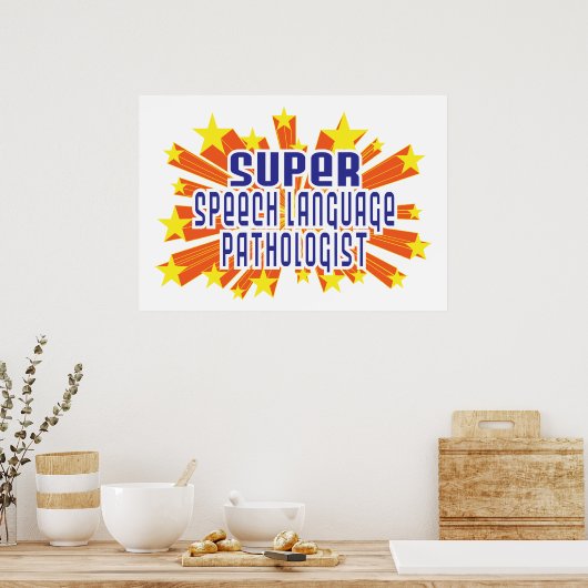 Patholoog voor Super Speech-taal Poster (Keuken)