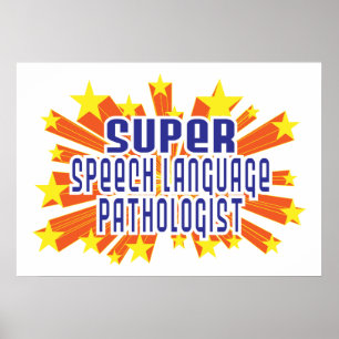 Patholoog voor Super Speech-taal Poster