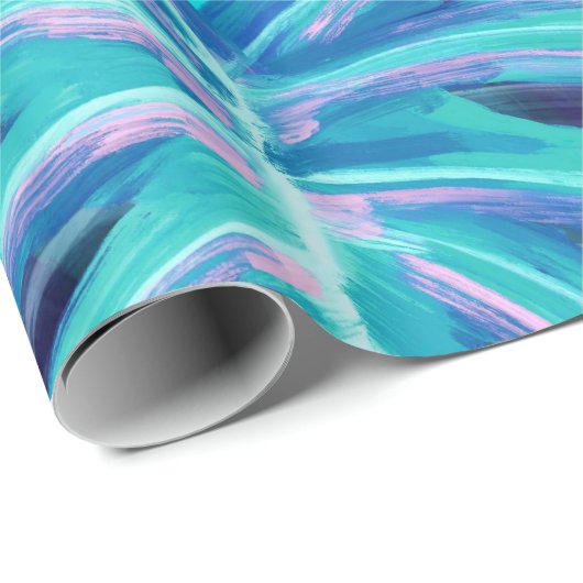 Pathos tropisch gebladerte retro cadeaupapier (Rol Hoek)