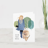 PATHS R MADE BY WALKING - Chow Art cards Feestdagen Kaart (Voorkant)