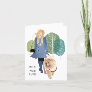 PATHS R MADE BY WALKING - Chow Art cards Feestdagen Kaart