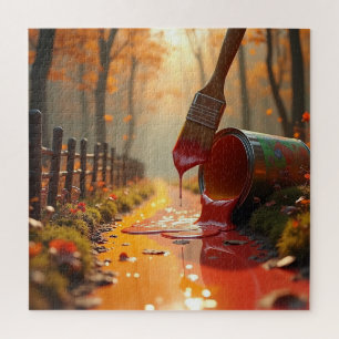 Pathway to Autumn Puzzle, 11" x 14", 252 stuks Legpuzzel