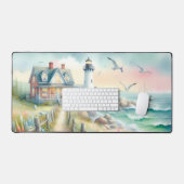Pathway to the Lighthouse Coastal Cottage Bureaumat (Keyboard & Muis)