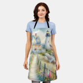 Pathway to the Lighthouse Coastal Cottage Schort (Gedragen)