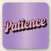 Patience Affirmation Onderzetter Set (Voorkant)