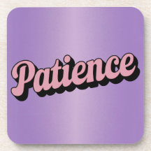 Patience Affirmation Onderzetter Set