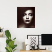 Patience AI Fantasy Digitale Kunst Print Portret (Thuiskantoor)