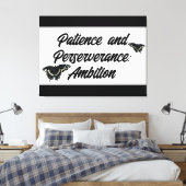 Patience and Perseverance: Ambition Wall ART Canvas Afdruk (Insitu (Slaapkamer))