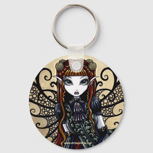 "Patience" Auburn Hazard Gothic Faery Sleutelhanger (Voorkant)