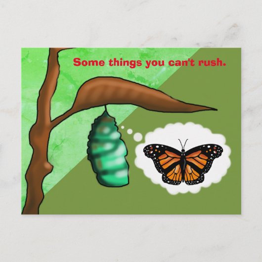 PATIENCE BUTTERFLY by Slipperywindow Briefkaart (Voorkant)