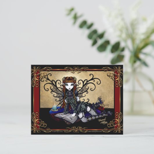 "Patience" Gothic Fairytale Briefkaart (Staand voorkant)