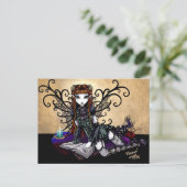 "Patience" Gothic Victoriaans Fairy Art Briefkaart (Staand voorkant)