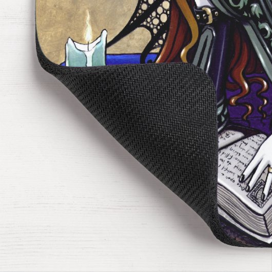"Patience" Gothic Victoriaans Fairy Mousepad Muismat (Hoek)
