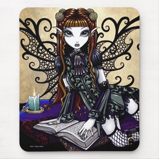 "Patience" Gothic Victoriaans Fairy Mousepad Muismat (Voorkant)