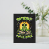 Patience Grasshopper Briefkaart (Staand voorkant)