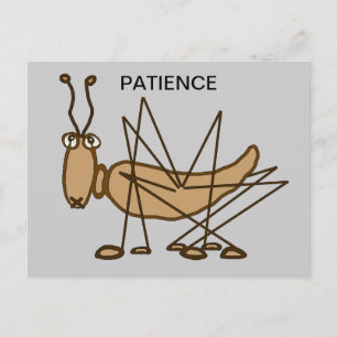 PATIENCE GRASSHOPPER BRIEFKAART