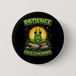 Patience Grasshopper Ronde Button 5,7 Cm