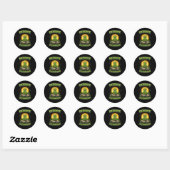 Patience Grasshopper Ronde Sticker (Vel)