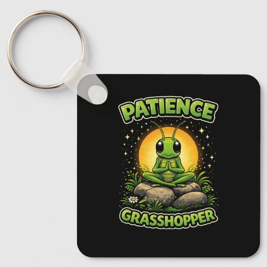 Patience Grasshopper Sleutelhanger (Voorkant)