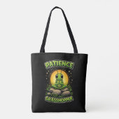 Patience Grasshopper Tote Bag (Achterkant)